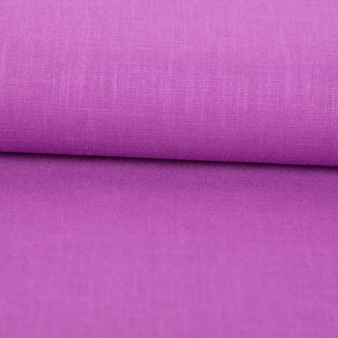 Leinenstoff mit Baumwolle vorgewaschen einfarbig orchid purple1,40m Breite