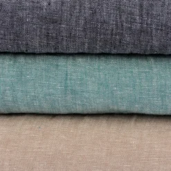 Leinenstoff Reinleinen 100% Linnen Georgio uni camel beige meliert 1,37m Breite