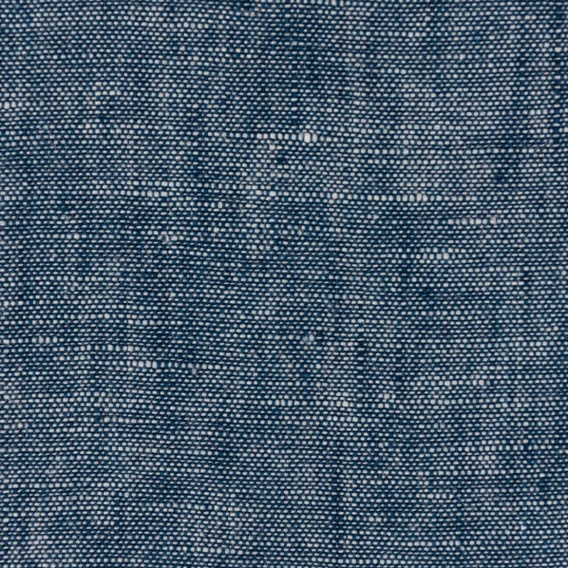 Leinenstoff Reinleinen 100% Linnen Georgio uni jeansblau meliert 1,37m Breite
