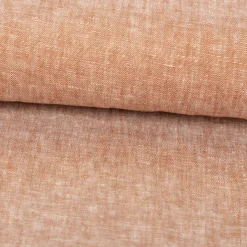Leinenstoff Reinleinen 100% Linnen Georgio uni tobacco-braun meliert 1,35m Breite