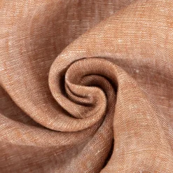 Leinenstoff Reinleinen 100% Linnen Georgio uni tobacco-braun meliert 1,35m Breite
