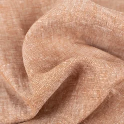 Leinenstoff Reinleinen 100% Linnen Georgio uni tobacco-braun meliert 1,35m Breite