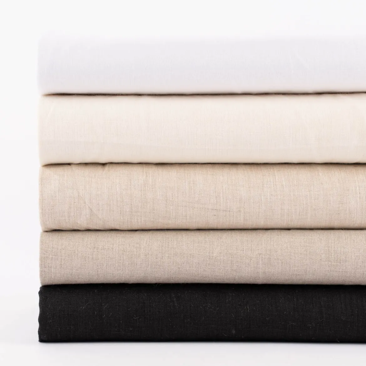 Leinenstoff Reinleinen uni schwarz 1,47m Breite