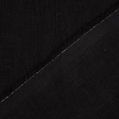 Leinenstoff Reinleinen uni schwarz 1,47m Breite