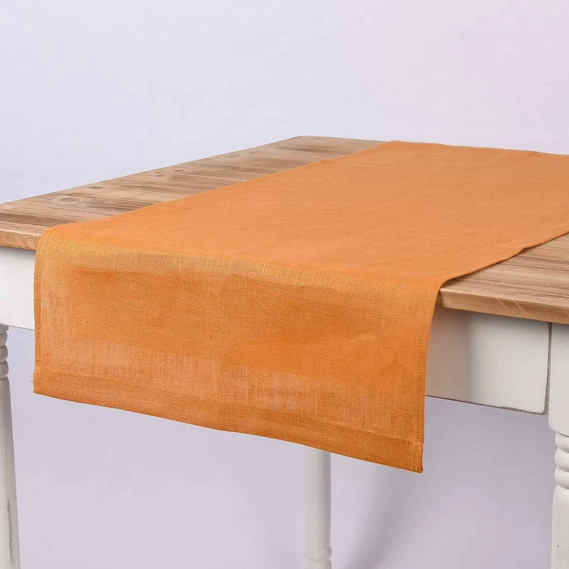 Leinentischläufer Tischläufer Erik 1-lagig 47x150cm dunkelgelb ocker
