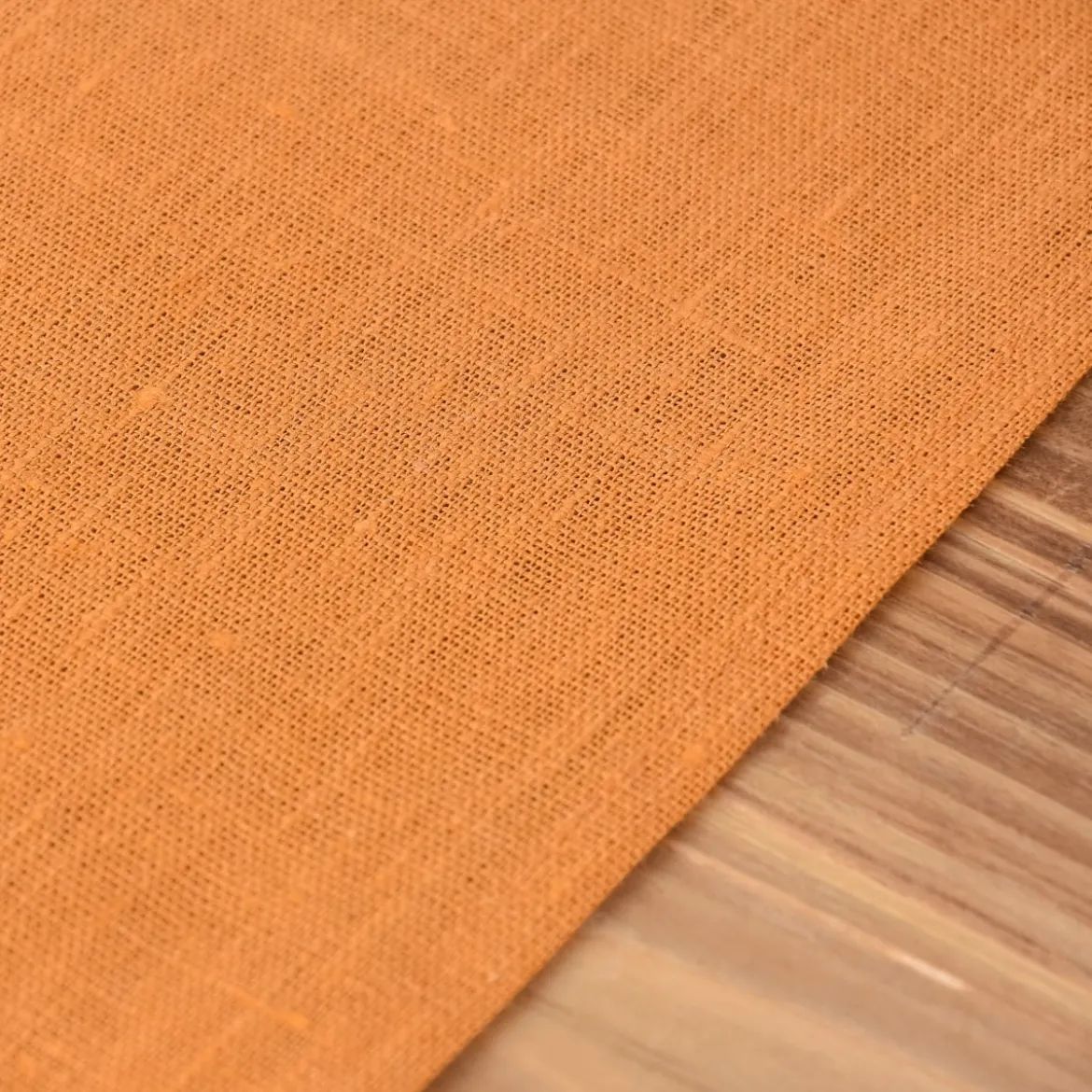 Leinentischläufer Tischläufer Erik 1-lagig 47x150cm dunkelgelb ocker