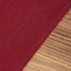 Leinentischläufer Tischläufer Erik 1-lagig 47x150cm wine dunkelrot