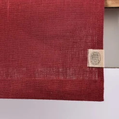 Leinentischläufer Tischläufer Erik 1-lagig 47x150cm wine dunkelrot