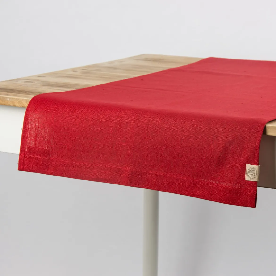 Leinentischläufer Tischläufer Erik 1-lagig 47x150cm rot