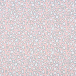 Lillestoff Bio Baumwollstoff Leo Pastell Mini Exotic rosa weiß blau 1,5m Breite