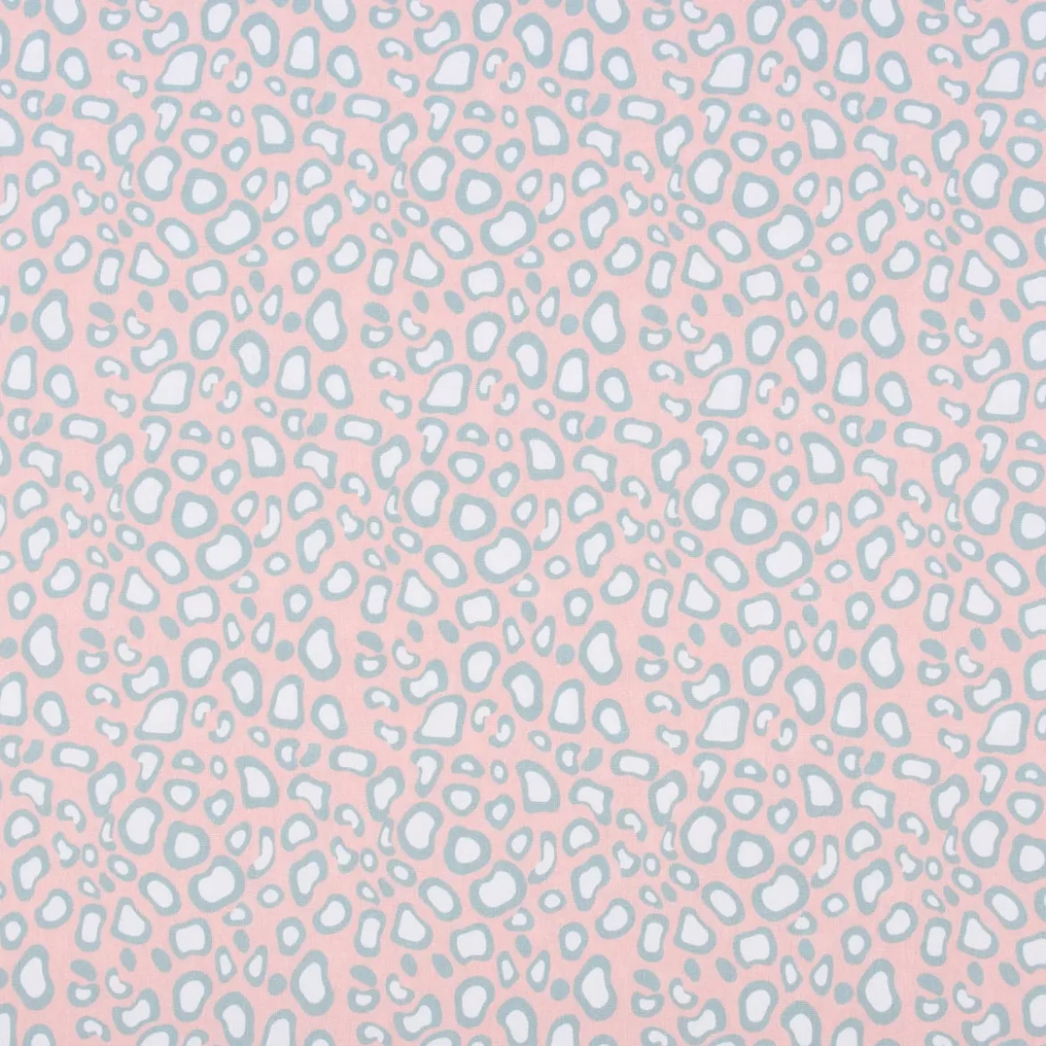 Lillestoff Bio Baumwollstoff Leo Pastell Mini Exotic rosa weiß blau 1,5m Breite
