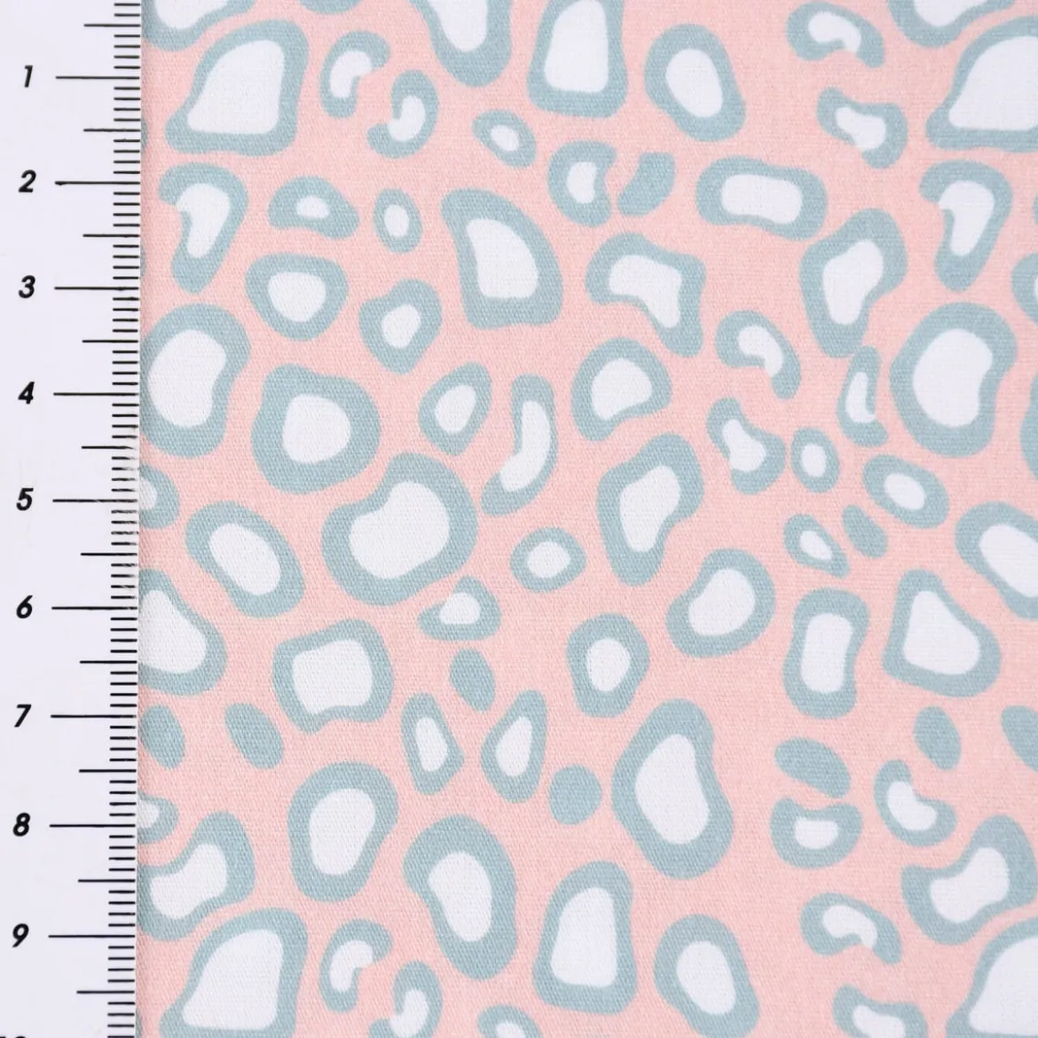 Lillestoff Bio Baumwollstoff Leo Pastell Mini Exotic rosa weiß blau 1,5m Breite