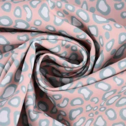 Lillestoff Bio Baumwollstoff Leo Pastell Mini Exotic rosa weiß blau 1,5m Breite