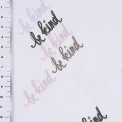 Lillestoff Bio Jersey Freundliche Welt be kind beige blau rosa 1,5m Breite