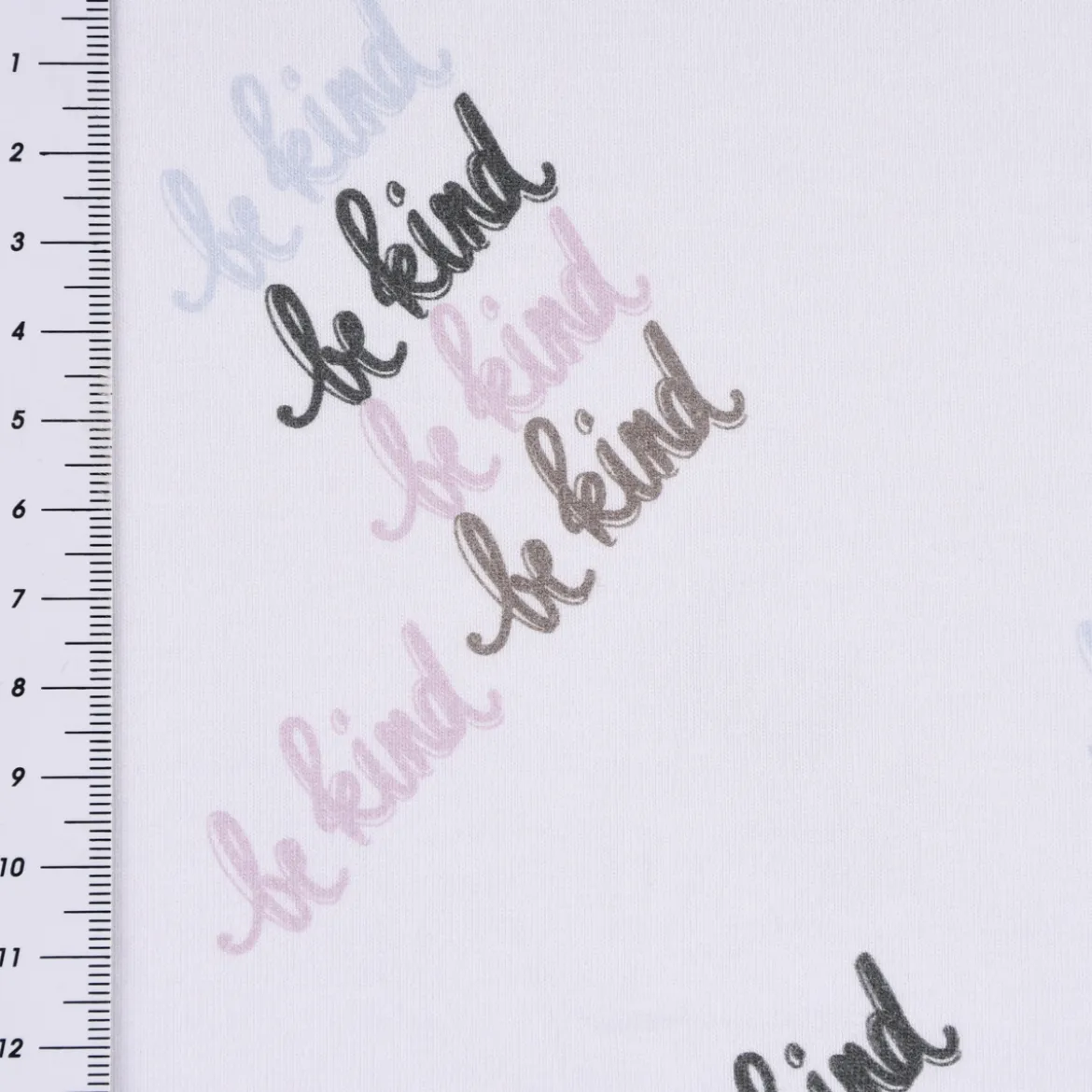 Lillestoff Bio Jersey Freundliche Welt be kind beige blau rosa 1,5m Breite