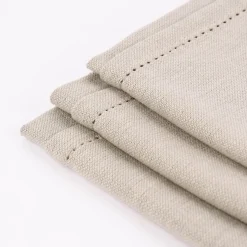 Linen & More 3er Set Geschirrtücher Indi einfarbig natur 50x70cm