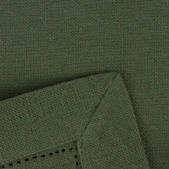 Linen & More Platzset 4er Set Indi einfarbig army grün 50x35cm