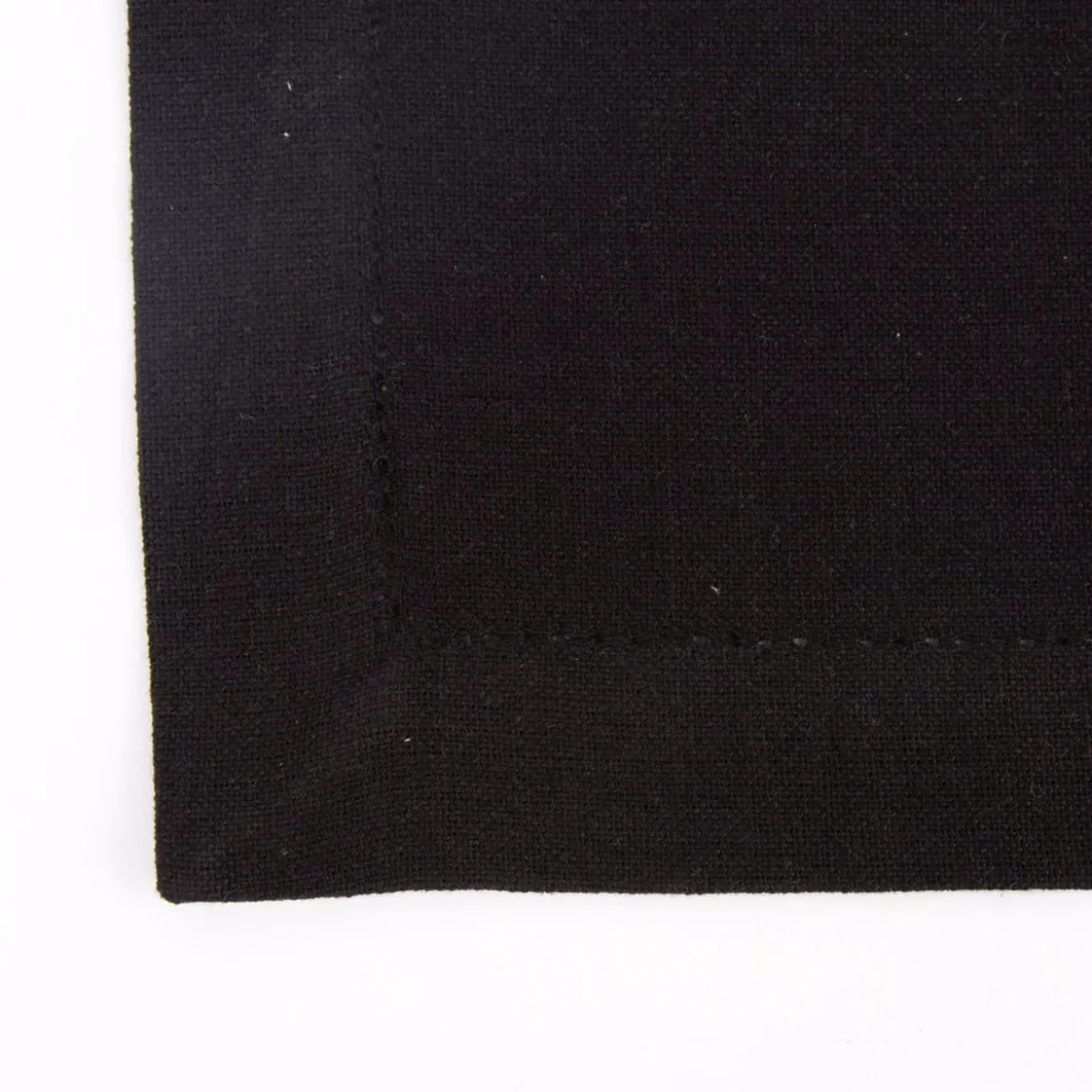 Linen & More Platzset 4er Set Indi einfarbig schwarz 50x35cm