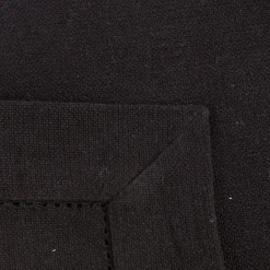 Linen & More Platzset 4er Set Indi einfarbig schwarz 50x35cm