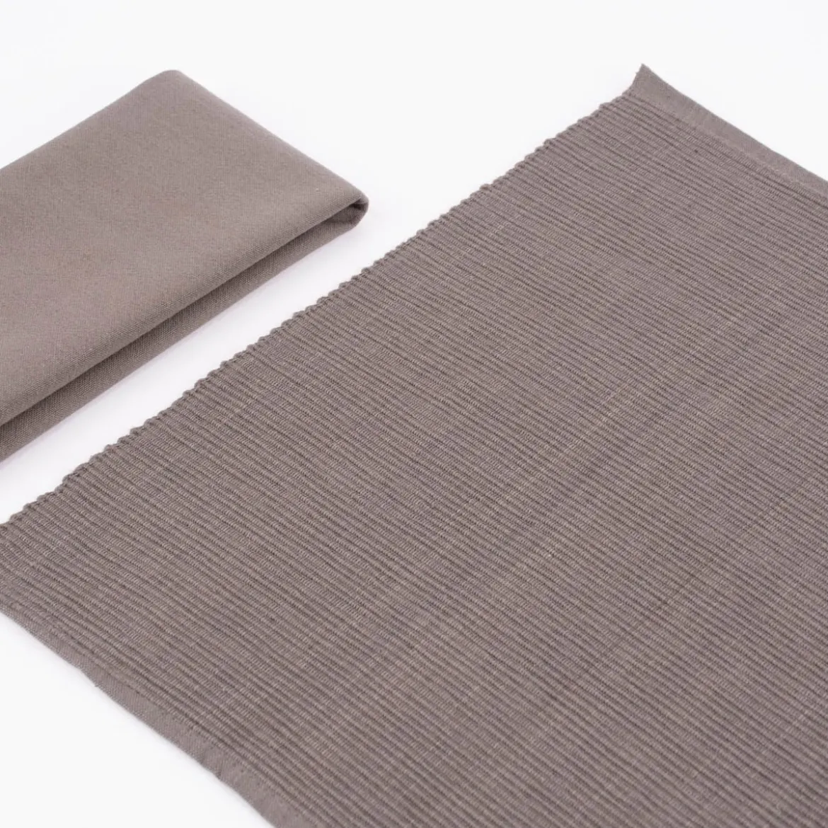 Linen & More Platzsets und Servietten Jazz 8er Set einfarbig taupe