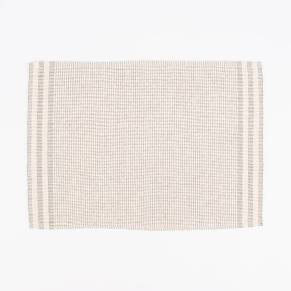 Linen & More Platzsets und Servietten Suzy Streifen 8er Set hellgrau creme