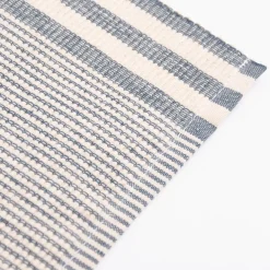 Linen & More Platzsets und Servietten Suzy Streifen 8er Set indigo blau creme