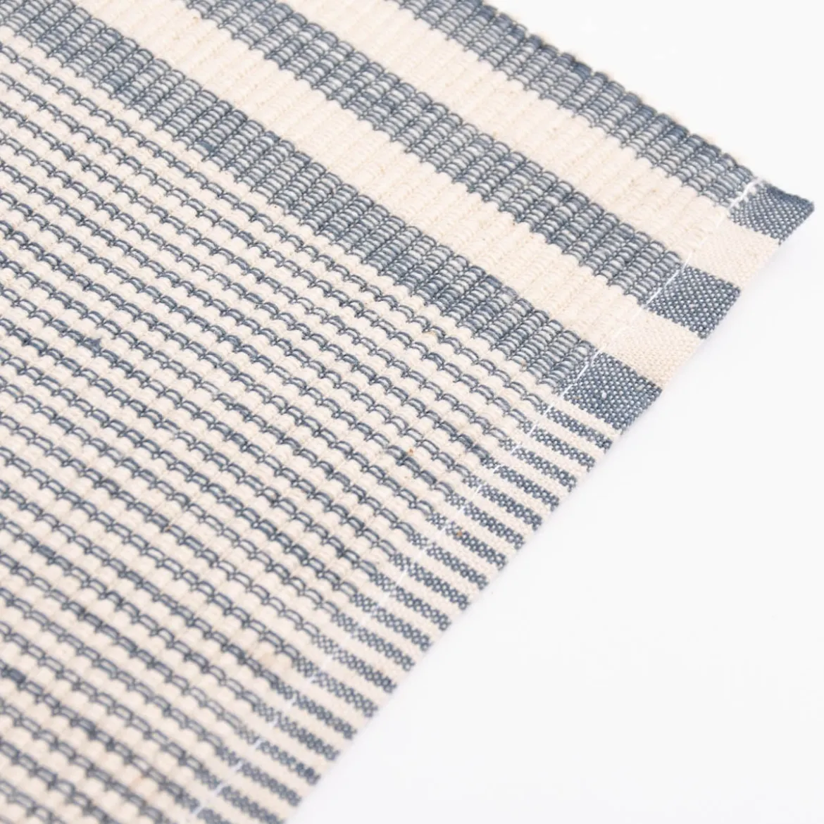Linen & More Platzsets und Servietten Suzy Streifen 8er Set indigo blau creme