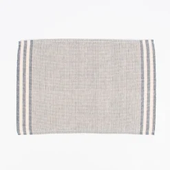 Linen & More Platzsets und Servietten Suzy Streifen 8er Set indigo blau creme