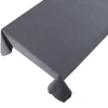 Linen & More Tischdecke Indi einfarbig grau 140x250cm