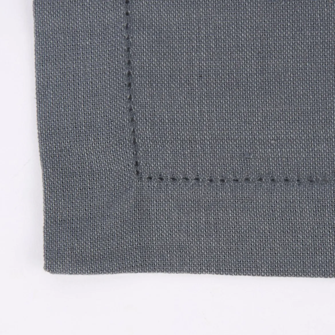 Linen & More Tischdecke Indi einfarbig grau 140x250cm
