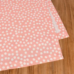 Linen & More Tischläufer Punkte rosa weiß 50x140cm