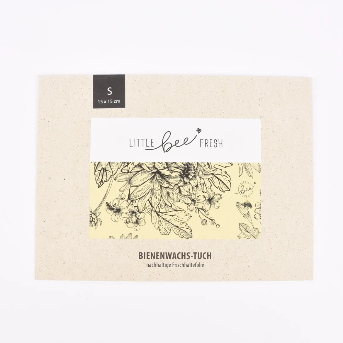 Little bee Fresh Bio Bienenwachstuch Blumenwiesen-Motiv verschiedene Größen