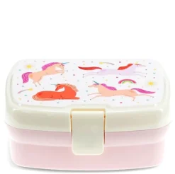 Lunchbox mit herausnehmbarem Fach Einhorn 17,5x13x7cm von Rex London