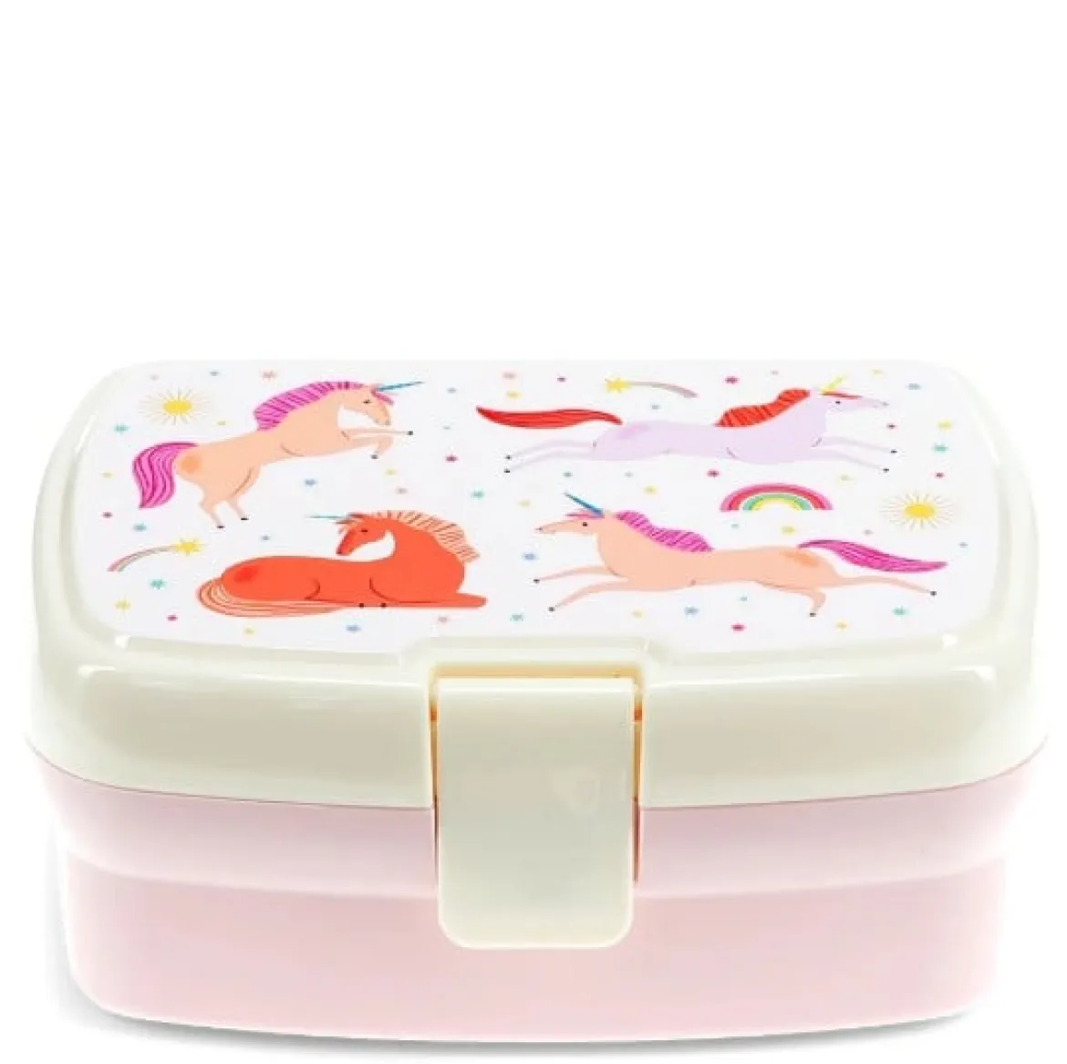 Lunchbox mit herausnehmbarem Fach Einhorn 17,5x13x7cm von Rex London