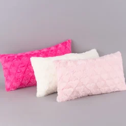 Magma Deko Kissen Fluffy Herzen rosa 30x50cm