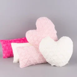Magma Deko Kissen Fluffy Herzen rosa 30x50cm