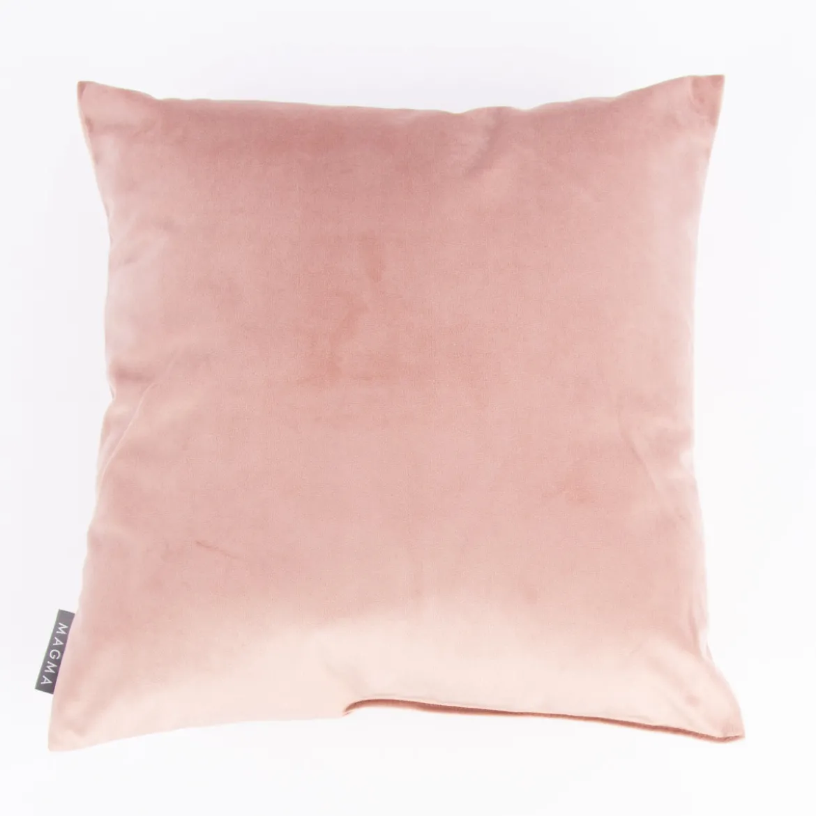 Magma Deko Samtkissen Schmusezone altrosa weiß 40x40cm