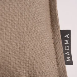 Magma Kissenhülle Leinen LION einfarbig taupe 50x50cm