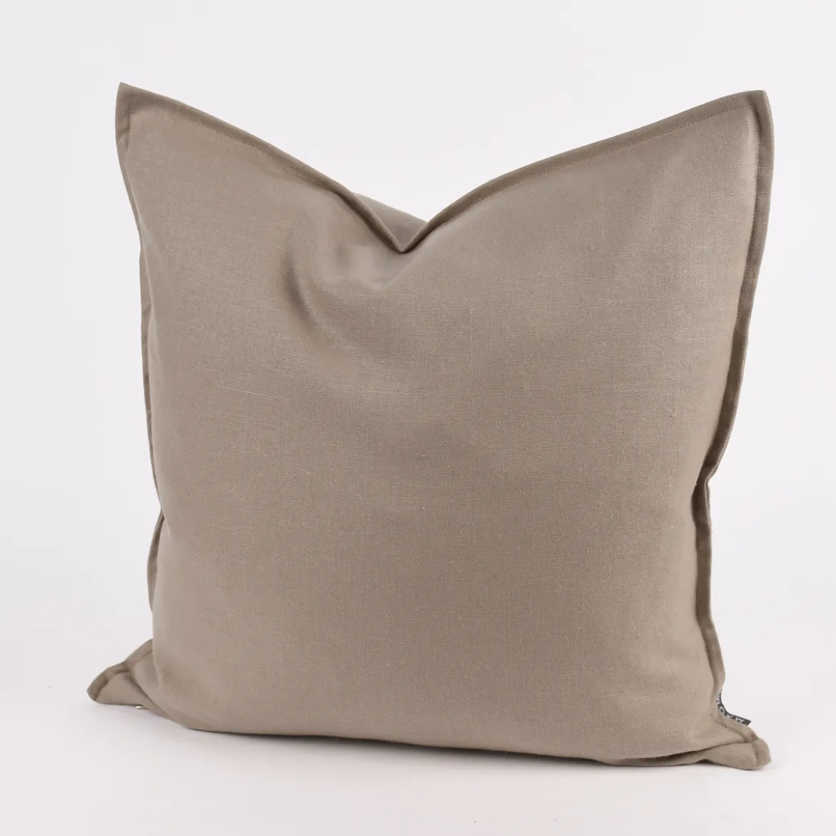 Magma Kissenhülle Leinen LION einfarbig taupe 50x50cm