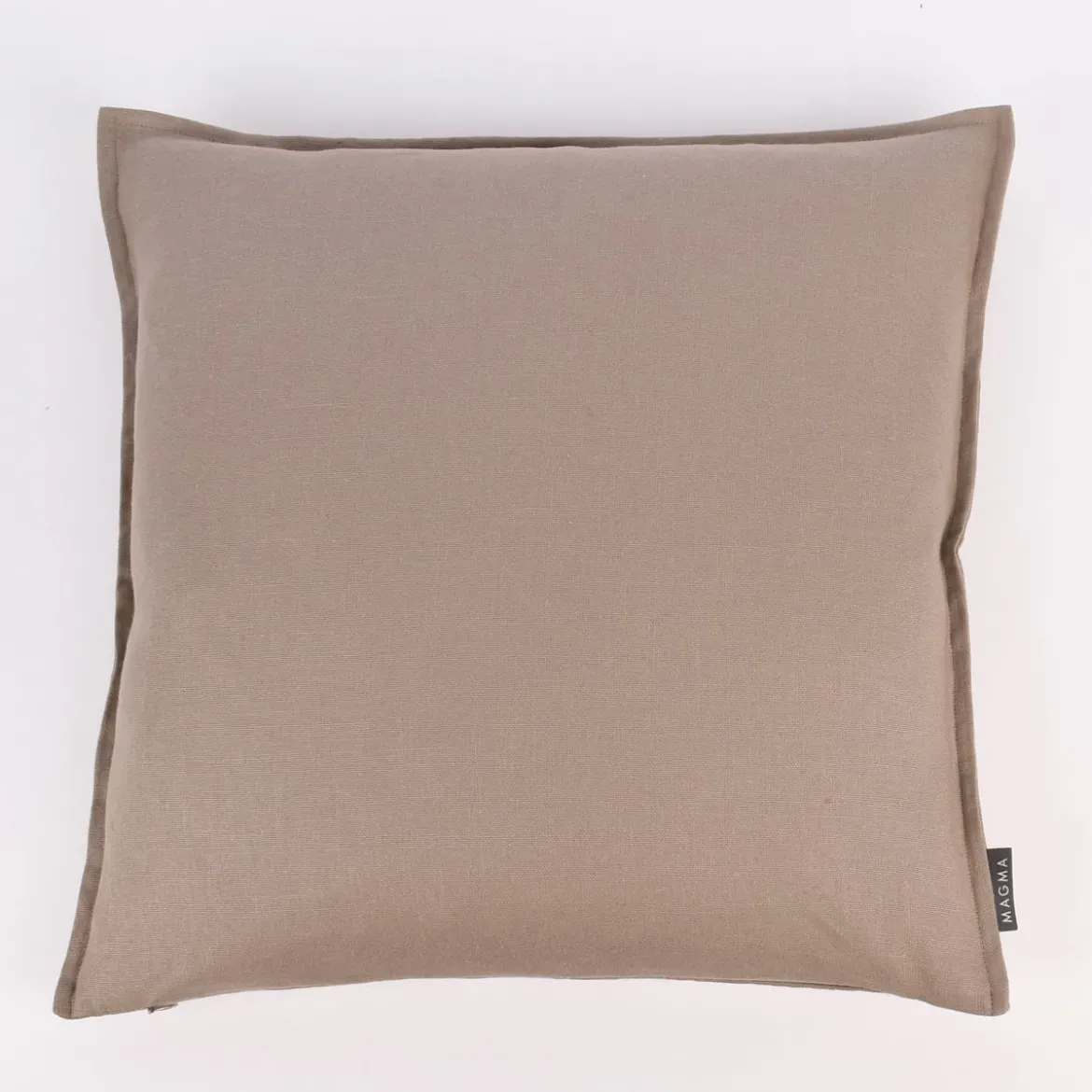 Magma Kissenhülle Leinen LION einfarbig taupe 50x50cm
