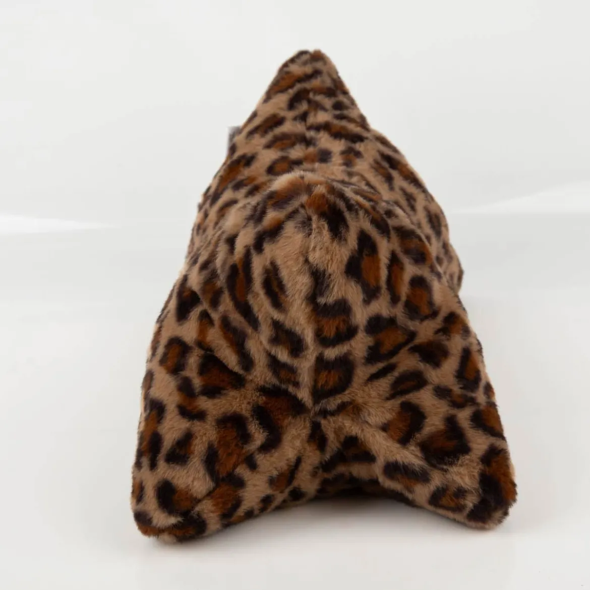 Magma Leseknochen Nackenkissen aus Plüsch in Leo braun, 42×22×22 cm