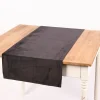 Magma Tischläufer Samt uni anthrazit 40x145cm