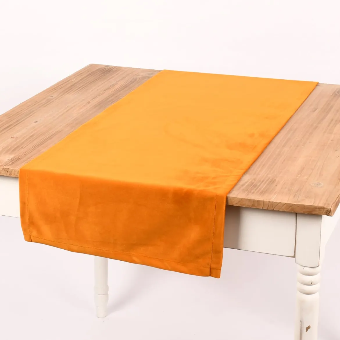 Magma Tischläufer Samt uni senf 40x145cm