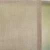 Magnetrollo Raffrollo ohne Bohren Leinenstruktur mit 4 Magnetstäben taupe-grau 60x125cm (BxH)