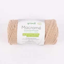 Makramee Kordel recycelte Baumwolle 3mm 95m 330g verschiedene Farben