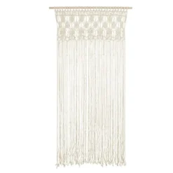 Makramee Wandbehang beige natur 95x171cm