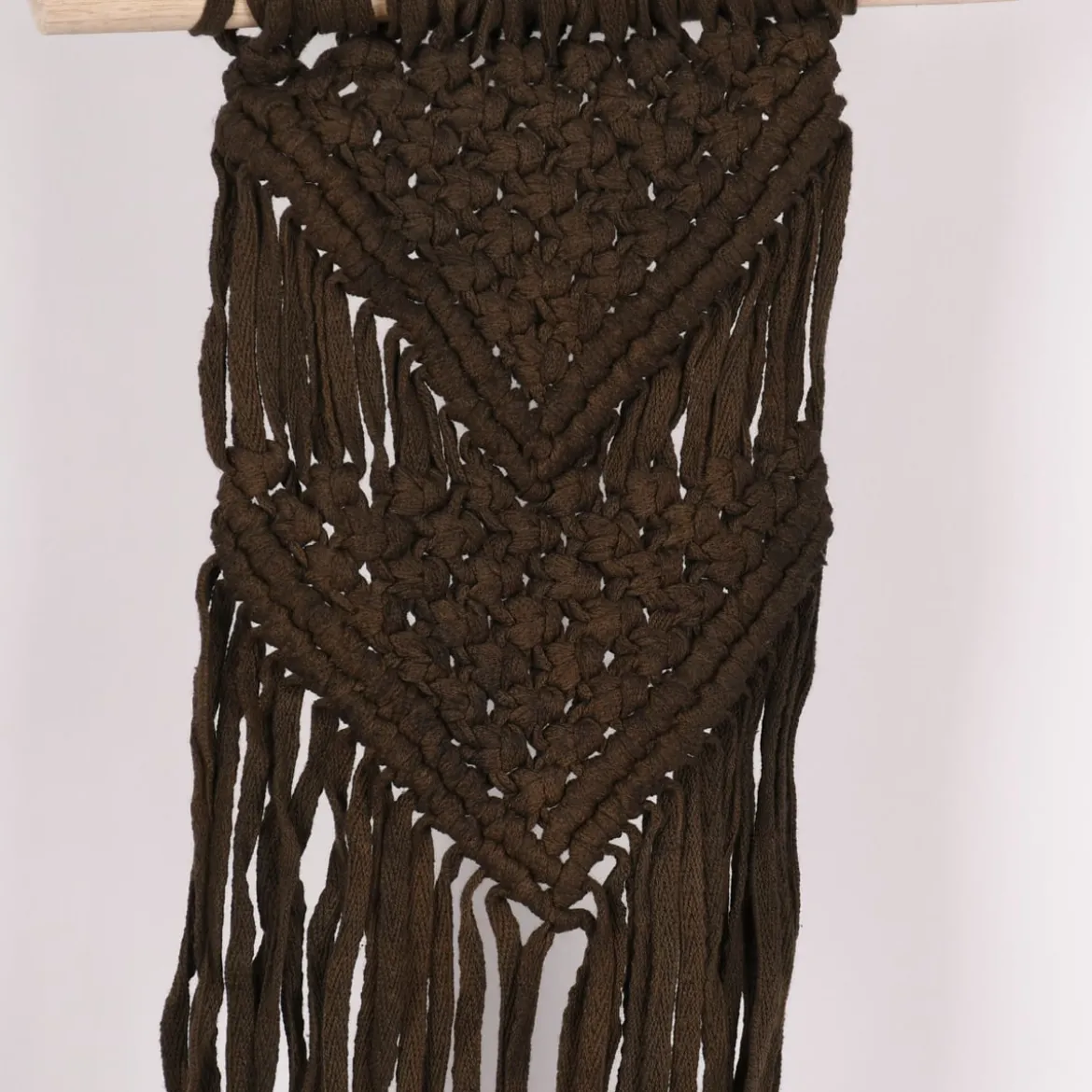 Makramee Wandhänger Boho Chic braun 24x48cm