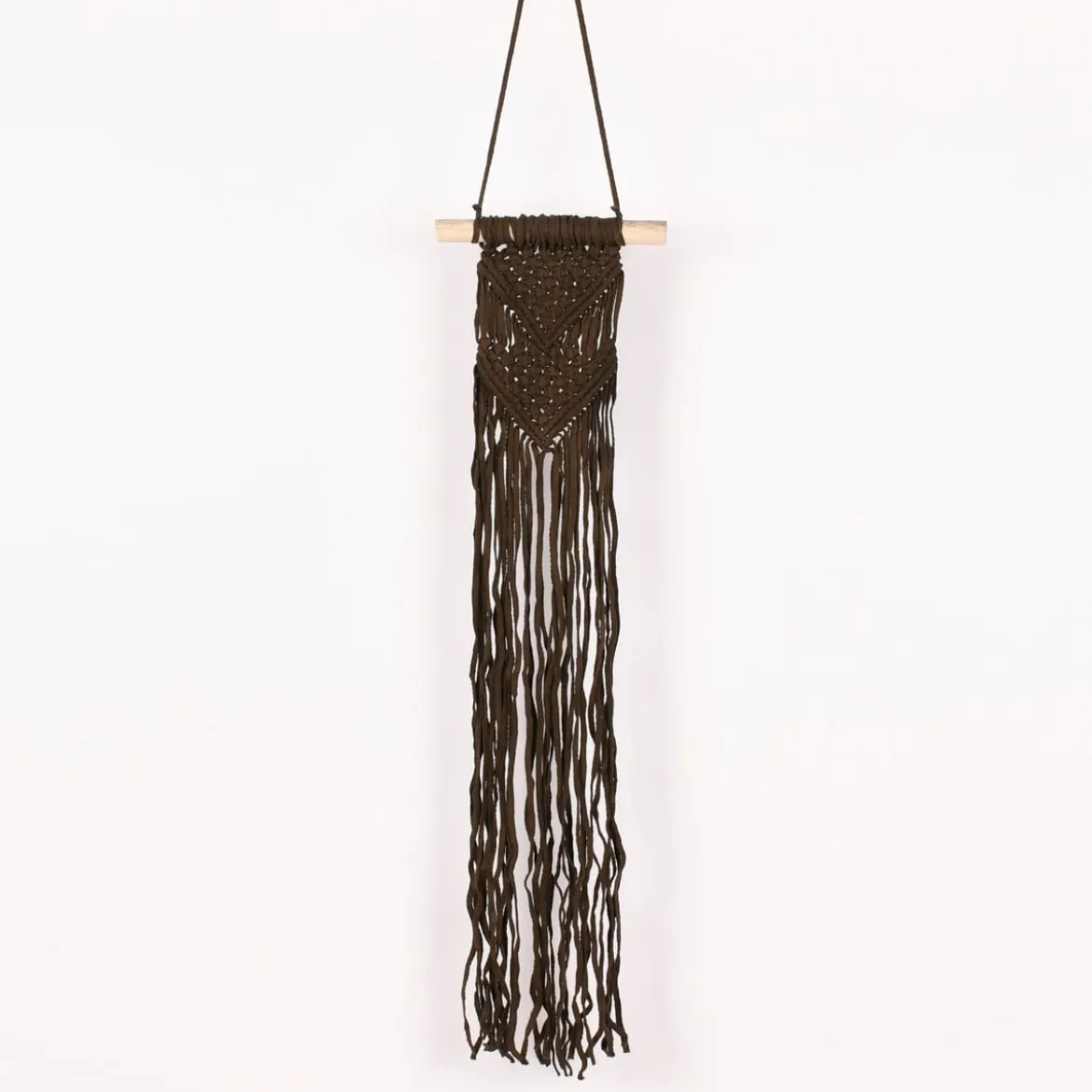 Makramee Wandhänger Boho Chic braun 24x48cm