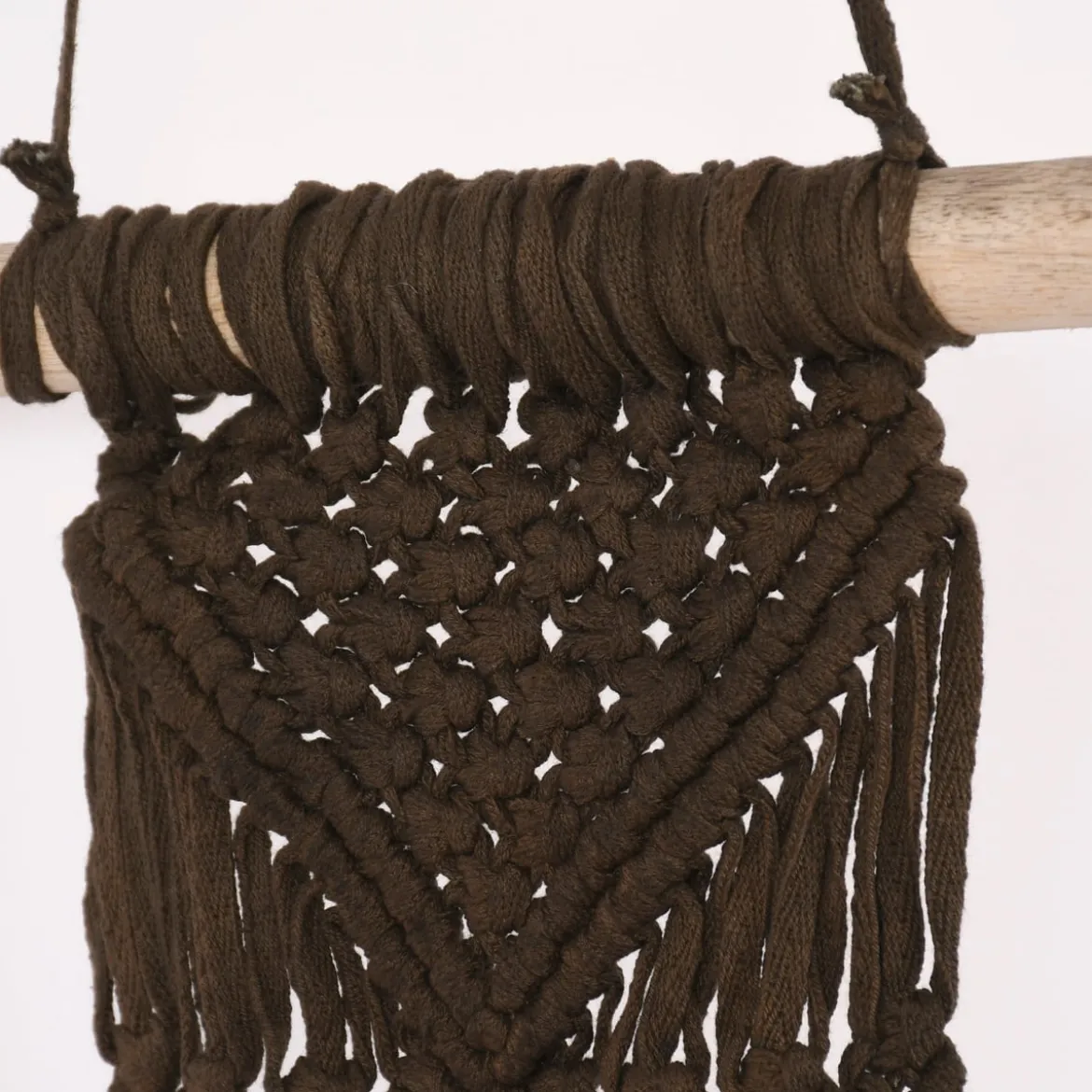 Makramee Wandhänger Boho Chic braun 24x48cm