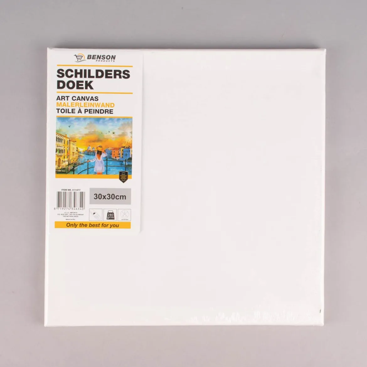 Maler Leinwand blanko Canvas mit Holzrahmen 30x30cm